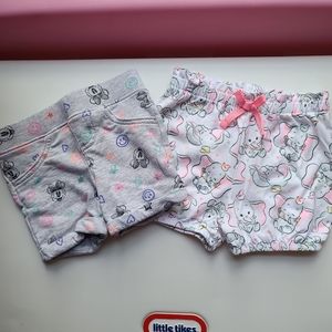 Bundle of 2 Disney shorts 24months/2T